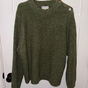 Ava & Viv Olive Green Crew Neck Sweater